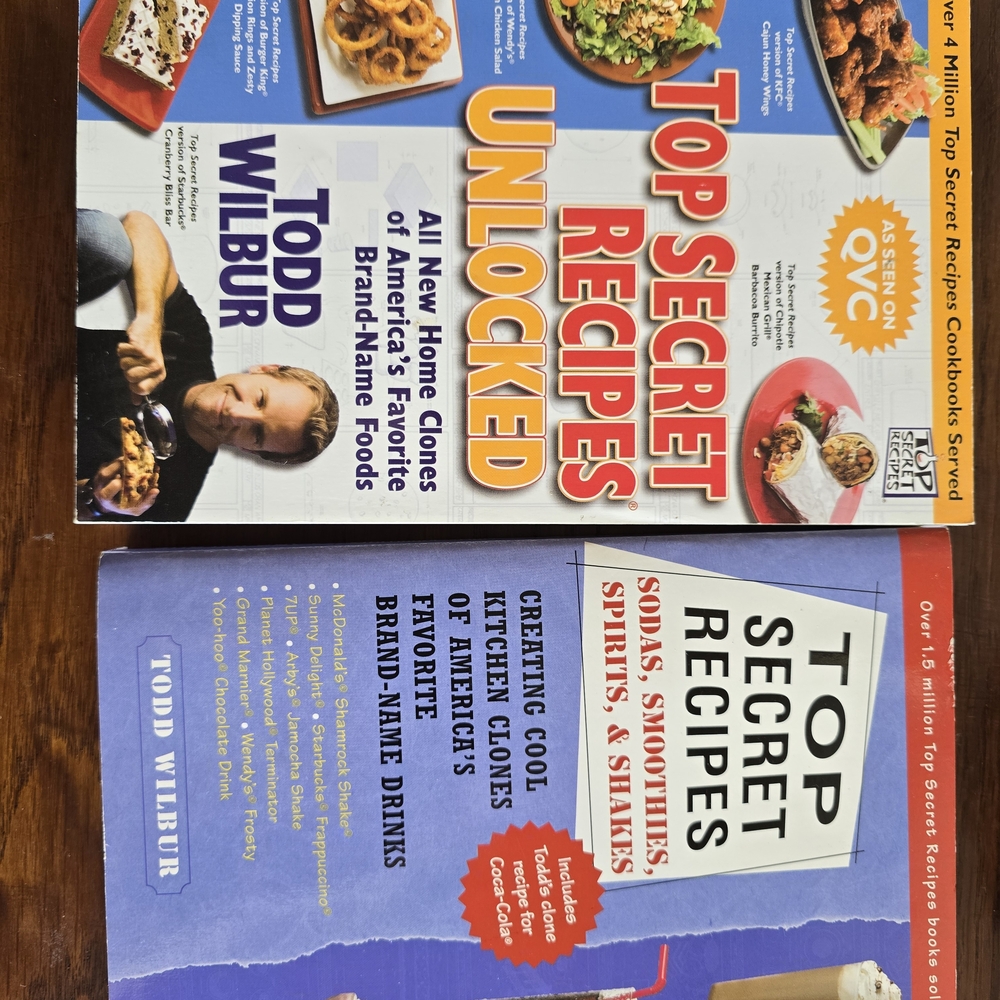 Top Secret Recipes Book Set 2 Piece New